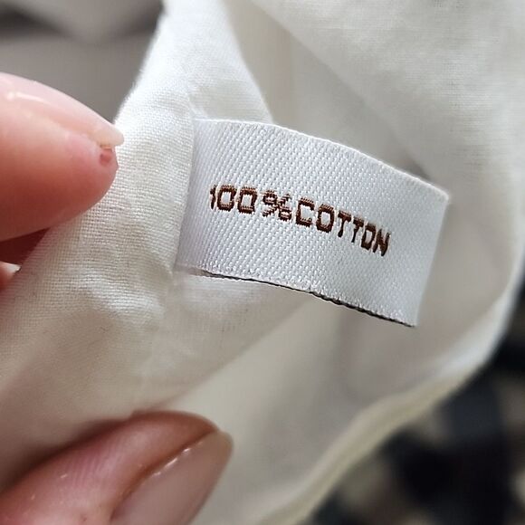 Walter Boho Lagenlook Purple Gingham Cotton Cottagecore V Neck Mini Dress L (F9) - Picture 13 of 14